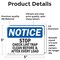 Signmission Stop Check Lint Trap Clean Before & After, 5 in W x Rectangle, Vinyl Decal OS-2PACK-NS-D-35-L-18473 - alternate 2